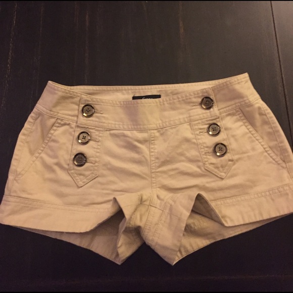 BUNDLE: Express Button Shorts - Tan & Jean - Picture 2 of 5